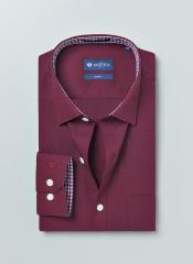 Invictus Maroon Slim Fit Formal Shirt men