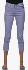 Ixia Purple Solid Capri women