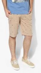 Jack & Jones Beige Printed Regular Fit Short men