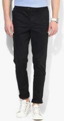 Jack & Jones Black Solid Slim Fit Chinos men