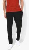 Jack & Jones Black Solid Track Pants men