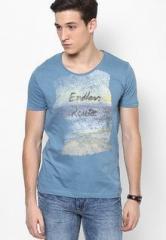 Jack & Jones Blue Round Neck T Shirt men