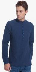 Jack & Jones Blue Striped Slim Fit Kurta men