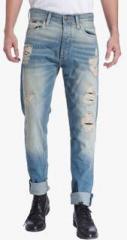 Jack & Jones Blue Washed Slim Fit Jeans men