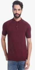 Jack & Jones Brown Solid Polo T Shirt men