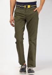 Jack & Jones Green Slim Fit Casual Trouser men