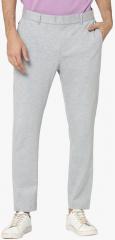 Jack & Jones Grey Self Design Slim Fit Chinos men