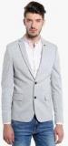 Jack & Jones Grey Solid Blazer men