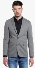 Jack & Jones Grey Solid Regular Fit Blazer men