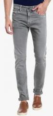 Jack & Jones Grey Washed Slim Fit Jeans men