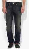 Jack & Jones Navy Blue Mid Rise Regular Fit Jeans Men