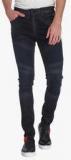 Jack & Jones Navy Blue Washed Low Rise Skinny Fit Jeans Men