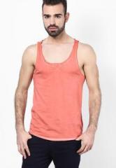 Jack & Jones Red Round Neck Vest men