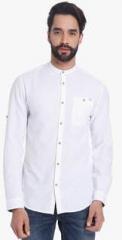 Jack & Jones White Solid Casual Shirt men