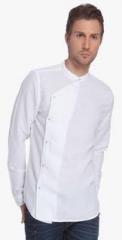 Jack & Jones White Solid Slim Fit Casual Shirt men