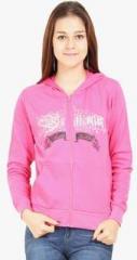 Jademist Pink Printed Hoodie women