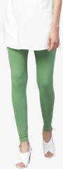 Jaipur Kurti Green Solid Leggings women