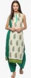 Jaipur Kurti Green Solid Salwar & Dupatta Set Women