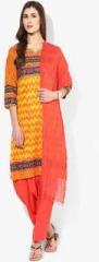 Jaipur Kurti Multicoloured Printed Cotton Salwar Kameez Dupatta women