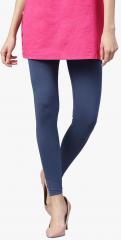 Jaipur Kurti Navy Blue Solid Leggings women