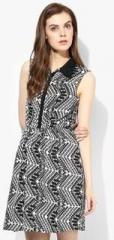 Jc Collection Black Printed Shift Dress women