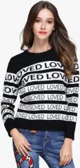 Jc Collection Black Striped Sweater women