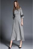 Jc Collection Grey Coloured Printed Maxi Dress women