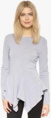 Jc Collection Grey Self Design Tunic women