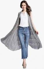 Jc Collection Grey Solid Shrug women