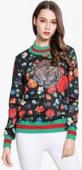 Jc Collection Multicoloured Printed Sweater women