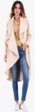 Jc Collection Peach Solid Shrug Women