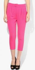 Jc Collection Pink Solid Capri women