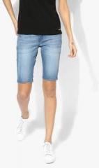 Jealous 21 Blue Washed Shorts women