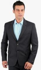 Jhampstead Dark Grey Solid Blazer men