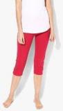 Jockey Fuchsia Solid Capri Women