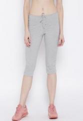 Jockey Grey Melange Solid Capris women