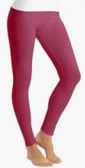 Jockey Pink Solid Leggings women