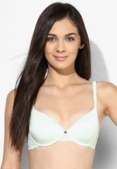 Jockey White Solid Under Wired Padded Bra women