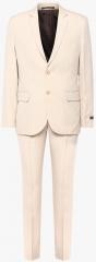 John Players Beige Solid Suit men