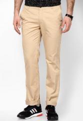 John Players Beige Solids Chinos men