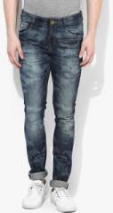 John Players Blue Low Rise Skinny Fit Jeans men