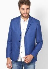 John Players Blue Slim Fit Jacket & Blazer men