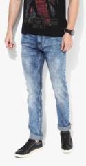 John Players Blue Washed Skinny Fit Jeans men