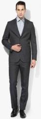 John Players Dark Grey Slim Fit Suits men