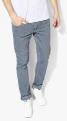 John Players Grey Low Rise Slim Fit Jeans men