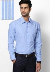 John Players Light Blue Striped Formal Shirt men