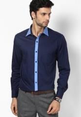 John Players Navy Blue Formal Shirt men