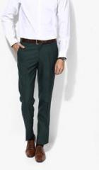 John Players Navy Blue Solid Regular Fit Chinos men