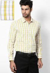 John Players Yellow Formal Shirt men