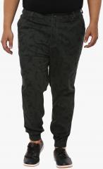 John Pride Olive Printed Regular Fit Jeans men